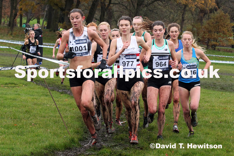 Senior and under-23 women, 2019 European Cross Country Trials and British Cross Challenge, Sefton Park, Liverpool.  Photo: David T. Hewitson/Sports for All Pics